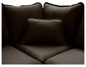 Divano angolare nero (angolo destro) Beata - Ropez