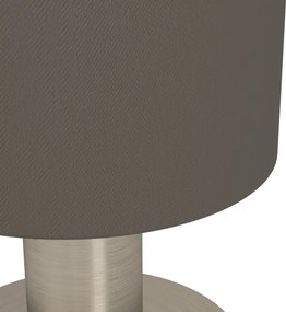 Eglo 31842 - Lampada da tavolo MONTETTO 1xE14/40W/230V marrone/cromo satinato