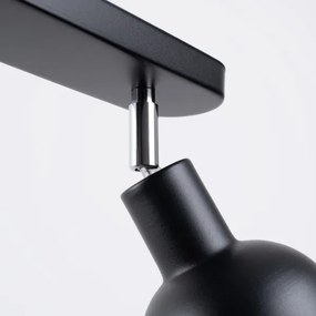 Sollux SL.1317 - Faretto ELBA 2xE27/15W/230V nero