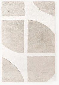 Tappeto morbido a pelo lungo con motivo in rilievo Jade