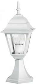 Lume-paletto roma bianco 1 luce attacco e27 ip44 14,6x14,6x39cm