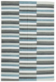 Tappeto Playfull geometrico in cotone blu, L 230 x L 160 cm