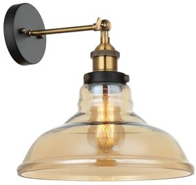 ITALUX MBM-2381/1 GD+AMB - Applique HUBERT 1xE27/40W/230V