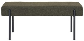 Panchina verde scuro in tessuto bouclé Swindon - House Nordic