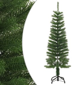 Albero di Natale Artificiale Sottile con Base in PE, 120 cm