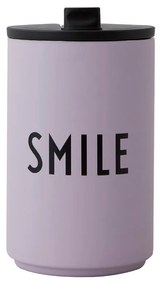 Tazza termica viola da 350 ml Smile - Design Letters