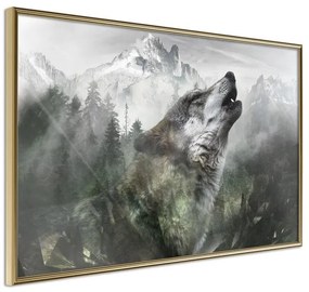 Poster  Wolf's Territory  Cornice Quadri Cornice d'oro, Larghezza x Altezza Home decor 30x20