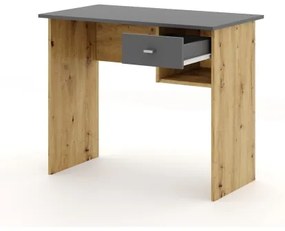 Scrivania RICO rovere artisan/grigio