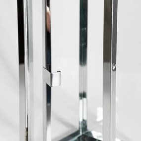 Lanterna decorativa 63 cm in cromo lucido