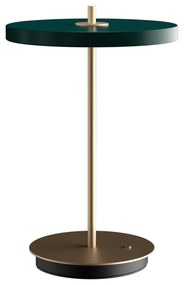 Lampada da tavolo dimmerabile a LED verde con paralume in metallo (altezza 31 cm) Asteria Move - UMAGE