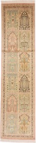 Cashmere Silk Tappeto 80x310 (Indian) Annodato A Mano