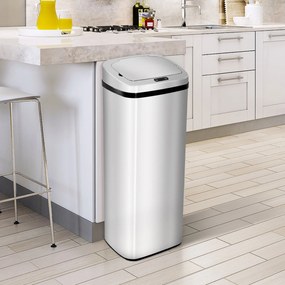 Cestino dei Rifiuti in Acciaio Inox a Infrarossi 50L...