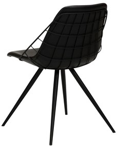 Sedia da pranzo in similpelle nera Sway - DAN-FORM Denmark