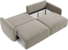 Divano beige allungabile/con contenitore 238 cm Kalena – Makamii