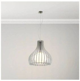 Eglo 96211 - Lampada a sospensione su cavo TINDORI 1xE27/60W/230V Ø 50 cm bianca