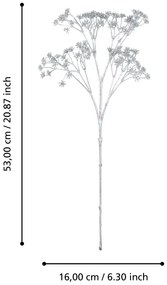 Eglo 428349 - Fiore artificiale MIADOL 53 cm argento