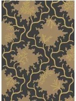 Cole & Son Carta da parati Moss Trellis - Black and Gold