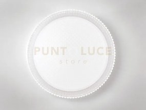 Plafoniera led frozen bianca 37,5w 6000lm cct 3000k 4000k 6500k d.58cm