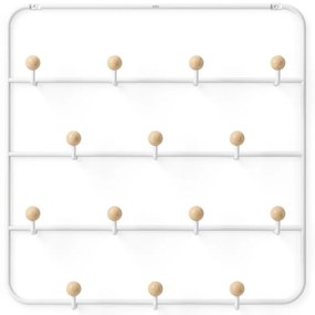 Appendiabiti in metallo bianco naturale 36 cm Estique - Umbra