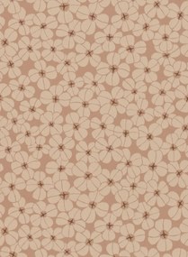 Långelid / von Brömssen Carta da parati Flower Shower - Dusty Pink