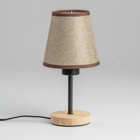 Brilagi - Lampada da tavolo NUBILA WOOD 1xE27/25W/230V quercia/marrone