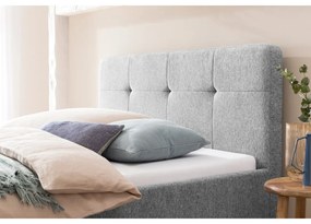 Letto matrimoniale imbottito grigio chiaro rete non inclusa 140x200 cm Smart – Meise Möbel