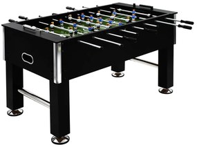 Tavolo Calcio Balilla İn Acciaio 60 Kg 140x74,5x87,5 Cm Nero /