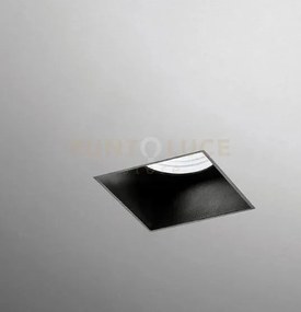 Elis faretto da incasso 1 luce raso nero fondo nero attacco gu10 d....