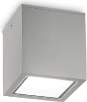 Techo square faretto da soffitto per esterno ip54 1 luce gu10 9cm g...