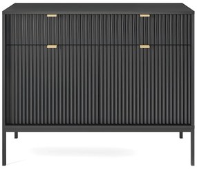 Credenza con 2 ante e 2 cassetti Nera - LIOUBA di Pascal MORABITO