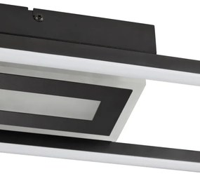 Brilliant-LED RGBW dimmerabile plafoniera BESSON LED/20W/230V 3000-6500K nero+ con telecomando