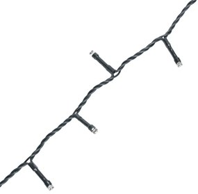 Aigostar - Catena luminosa natalizia LED da esterno, 500 LED, 8 funzioni, 4xAA, 25,3 m, bianco caldo