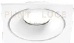Gibo' faretto gu10  ip20 da incasso bianco 10x10cm