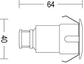 Philips - Lampada da incasso da esterno LED SPORE LED/1W/24V IP67