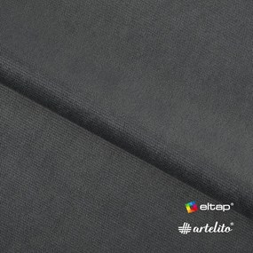 Divano angolare grigio tortora allungabile/con contenitore (con penisola a destra/con chaise lounge) con rivestimento in velluto Felro – ELTAP