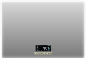Specchio con illuminazione integrata completo di faretto bagno rettangolare L 100 x H 70 x P 2.5 cm