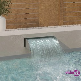 vidaXL Cascata 60x34x14 cm in Acciaio Inox 304