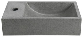 Lavabo in grigio scuro in calcestruzzo 40x22 cm Crest – Sapho