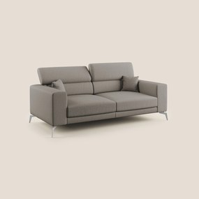 Blade Divano con poggiatesta reclinabili in tessuto impermeabile misto cotone T13 tortora