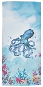 Telo mare blu in cotone 76x160 cm Octopus – Catherine Lansfield