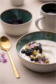 Ciotolina bianca/verde in gres 400 ml Gastro White/Green – Bitz