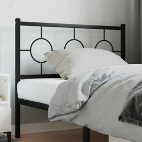 Testiera İn Metallo Nero 100 Cm /