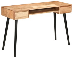 Scrivania İn Legno Massello Di Acacia 118x45x76 Cm /