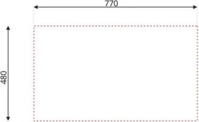 Lavello Cucina Da Appoggio In Acciaio Inox 79x50 Cm 1 Vasca Sinistro