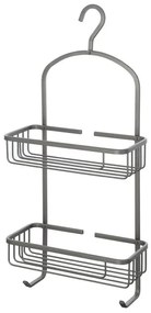 Griglia doccia portaoggetti rettangolare con gancio in acciaio canna di fucile