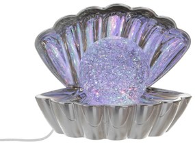 Lampada conchiglia LED con perla e cromoterapia