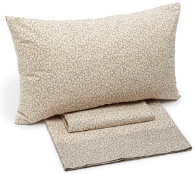 Completo Lenzuola Singolo Naturale Key Caleffi, in cotone