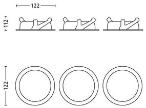 Philips 59183/48/16 - SET 3x Lampada LED da incasso ASTEROPE LED/4,5W/230V