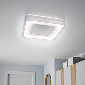 Plafoniera LED Quadrata 72W Ø480mm CCT Dimmerabile + Telecomando Bianca
