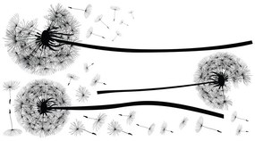 Set di adesivi murali Flying Dandelions - Ambiance